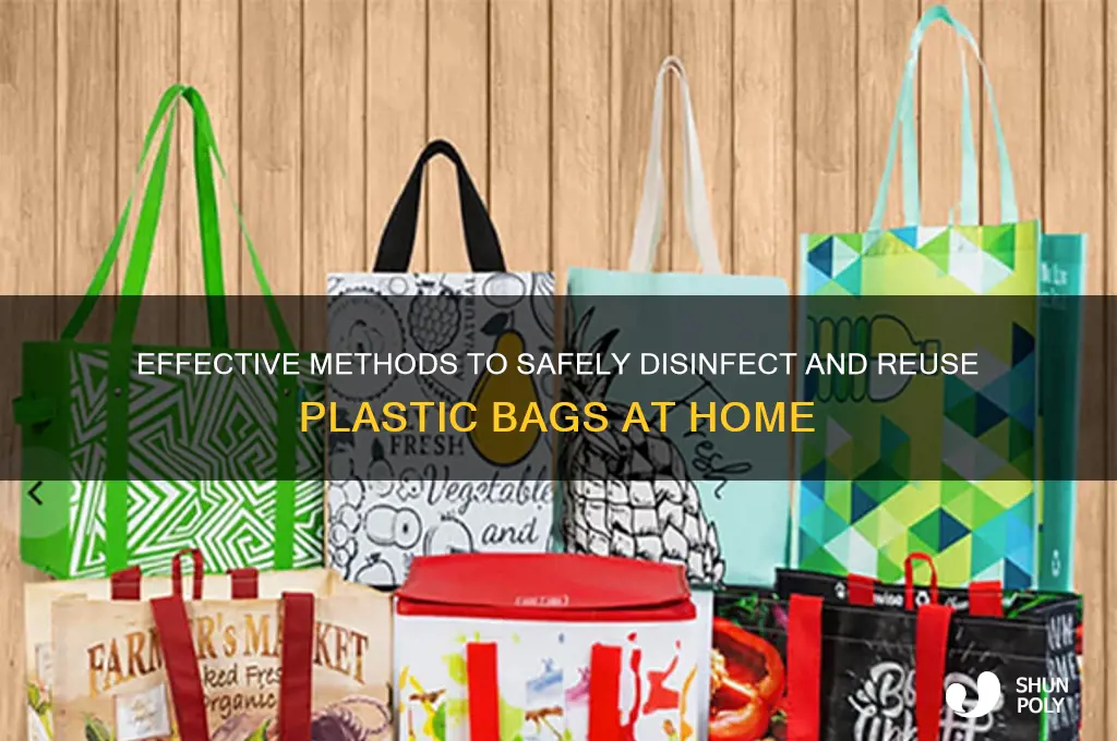 how to disinfect plastic bags