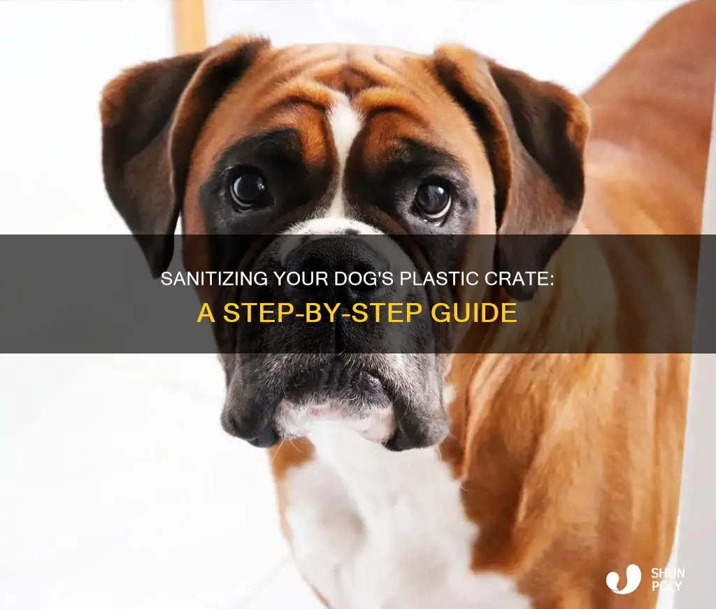 how to disinfect plastic dog crate