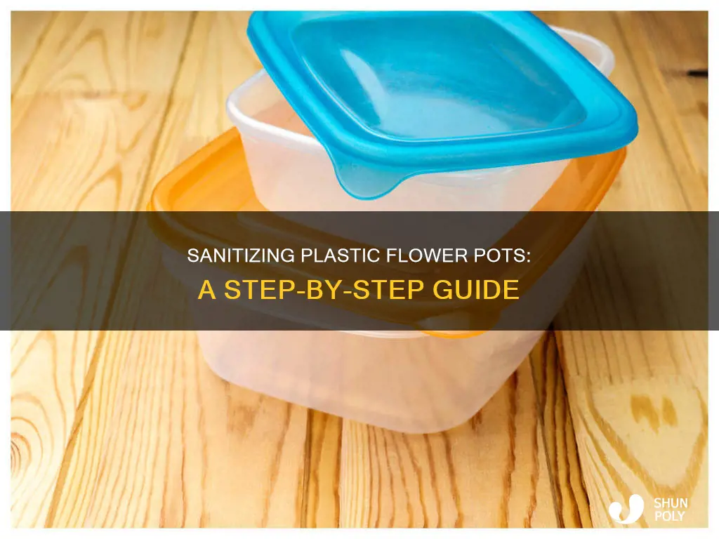 how to disinfect plastic flower pots