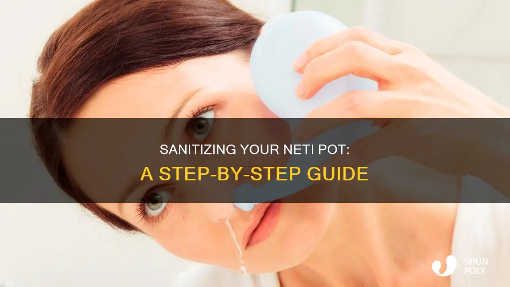 how to disinfect plastic neti pot