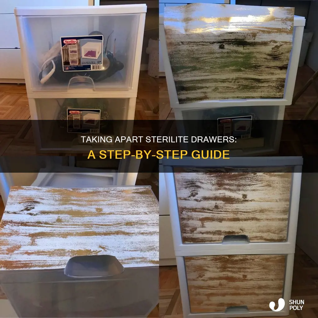 how to dismantle steralite plastic storage drawers