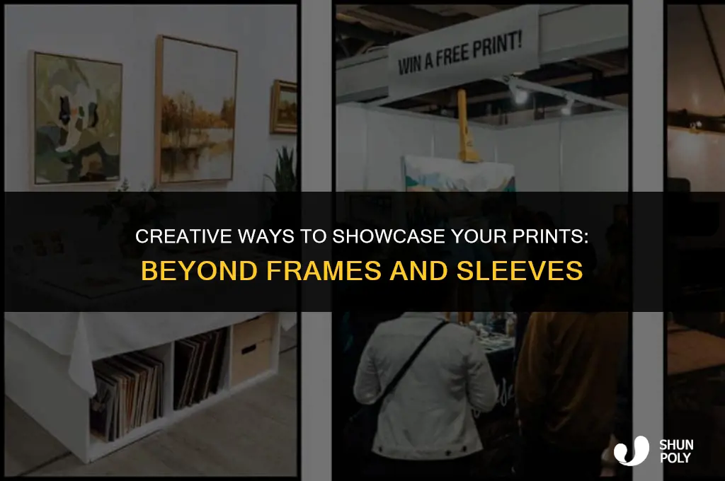 how to display prints without frames or plastic sleeves