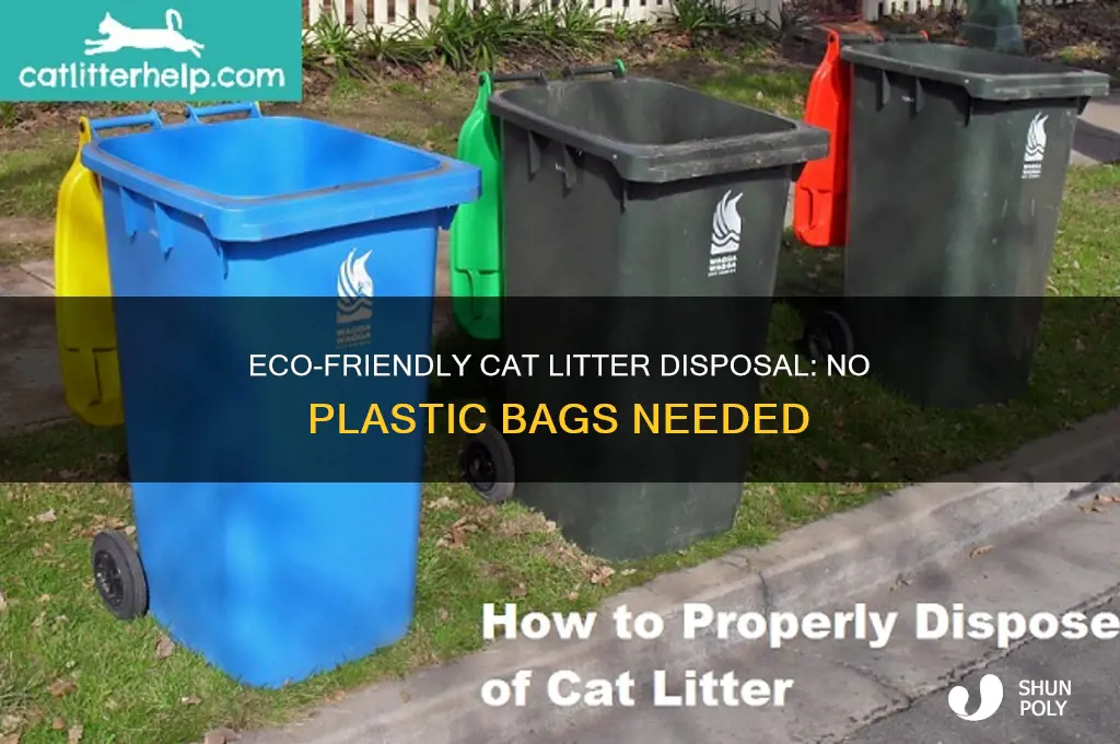 how to dispose of cat litter without plastic bags