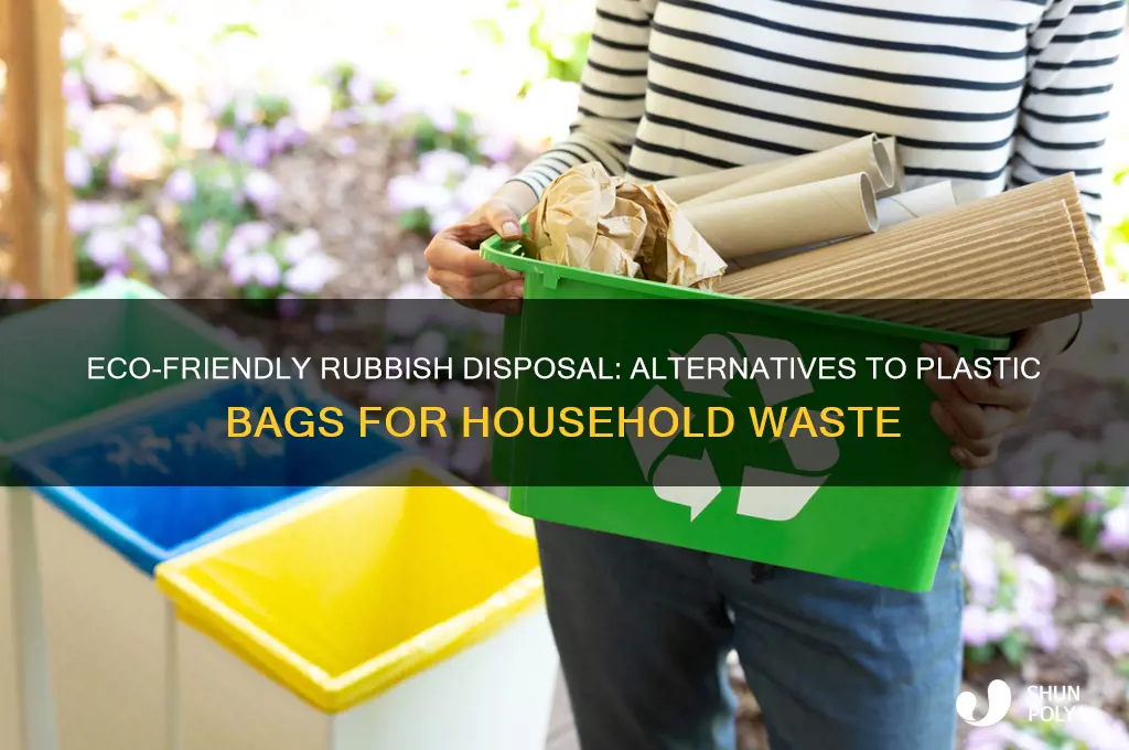 how to dispose of household rubbish without plastic bags