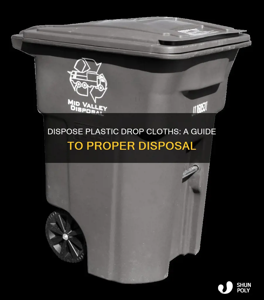 how to dispose of plastic drop cloths