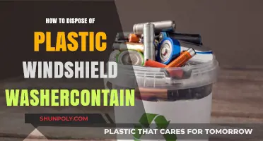 Dispose of Plastic Washer Fluid Containers the Right Way