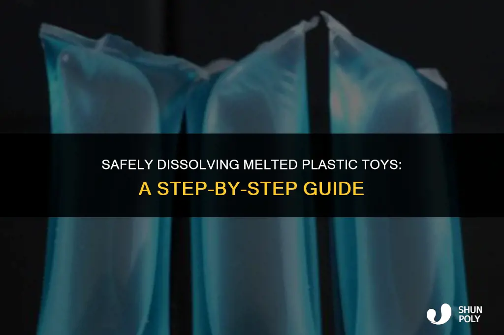 how to dissolve melted plastic toy on heater