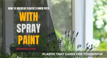 Spray Paint Magic: Distressing Plastic Flower Pots
