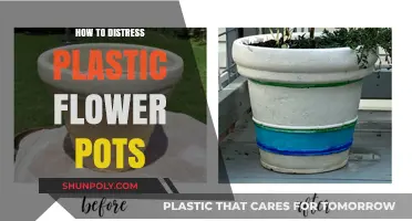 Revamp Your Plastic Flower Pots: Easy Distressing Techniques