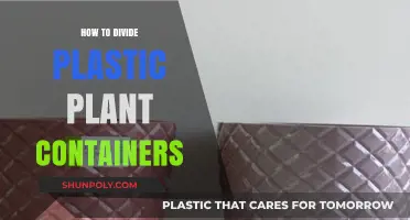 Easy Way to Split Plastic Plant Containers