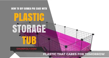 Crafting a Cozy Guinea Pig Home from a Plastic Storage Tub