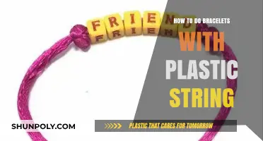 Creating Colorful Plastic String Bracelets