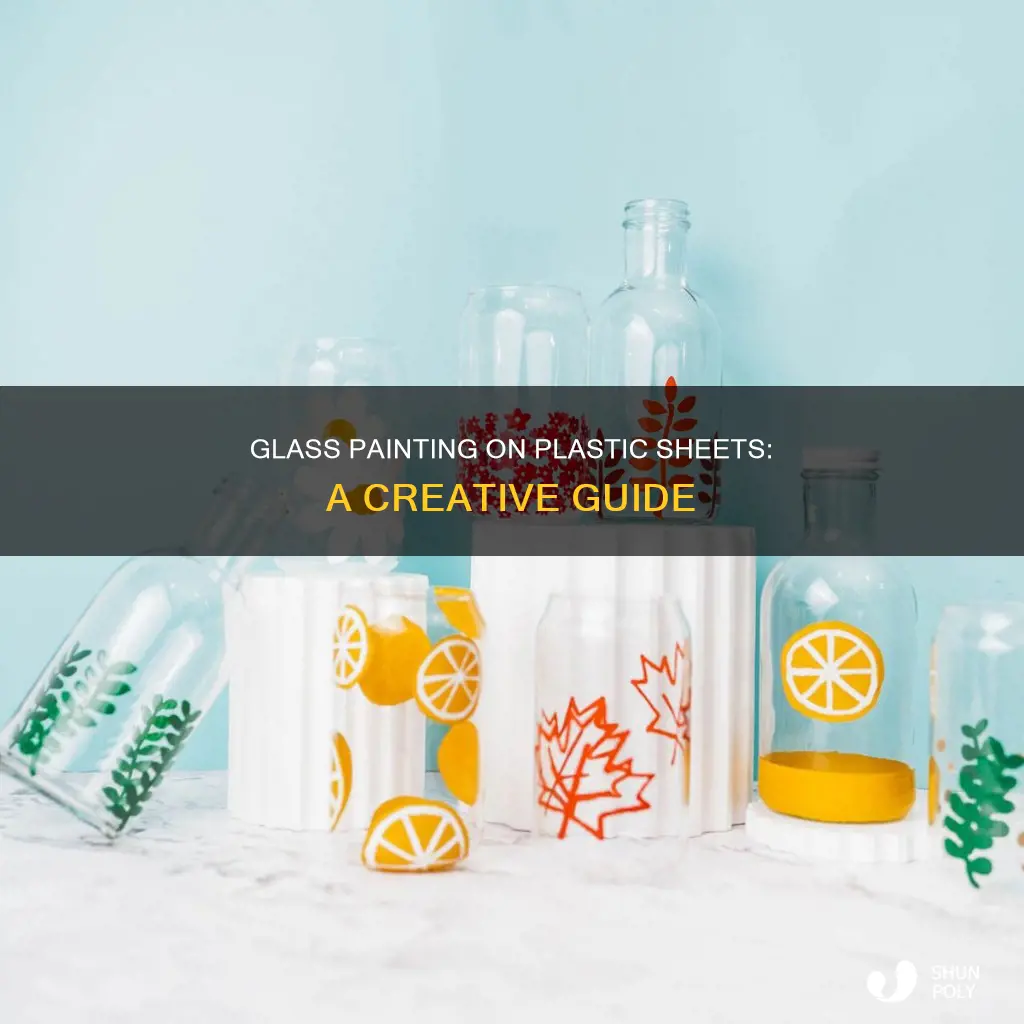 how to do glass painting on plastic sheet