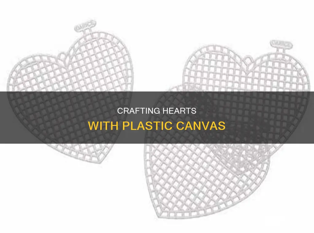 how to do heart plastic canvas