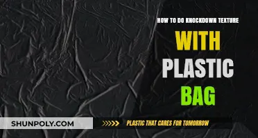 DIY Knockdown Texture: Easy Plastic Bag Technique for Walls