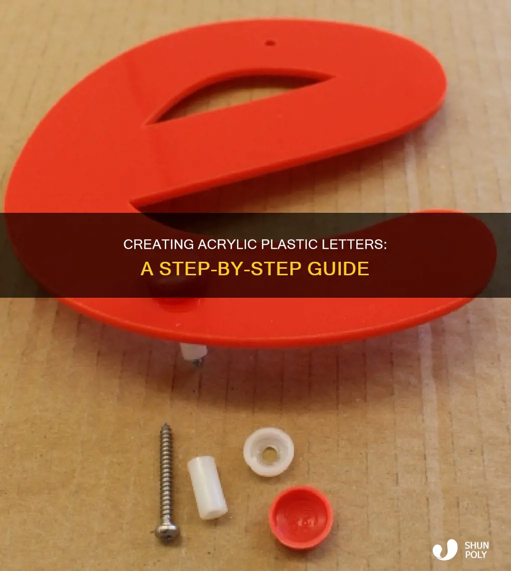 how to do letters in acrylic plastic