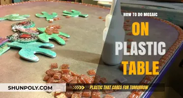 Transforming Plastic Tables with Mosaic Magic