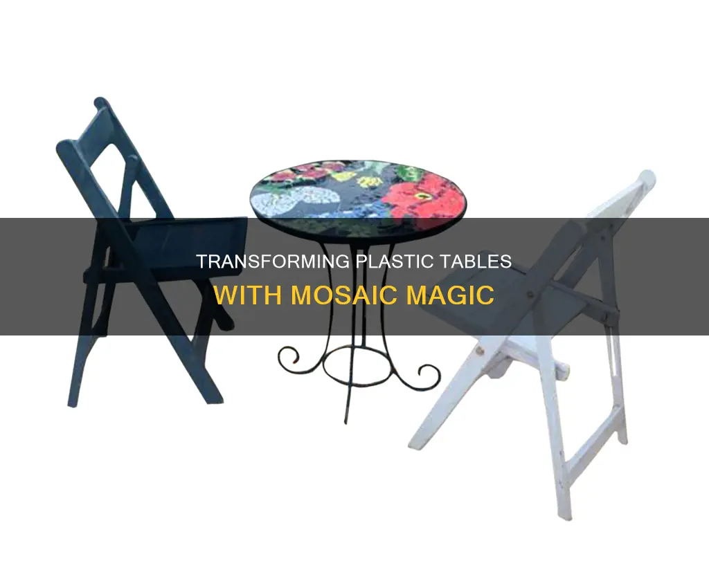 how to do mosaic on plastic table