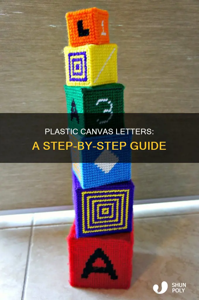 how to do plastic canvas letters