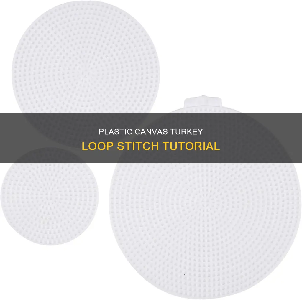 how to do plastic canvas turkey loops