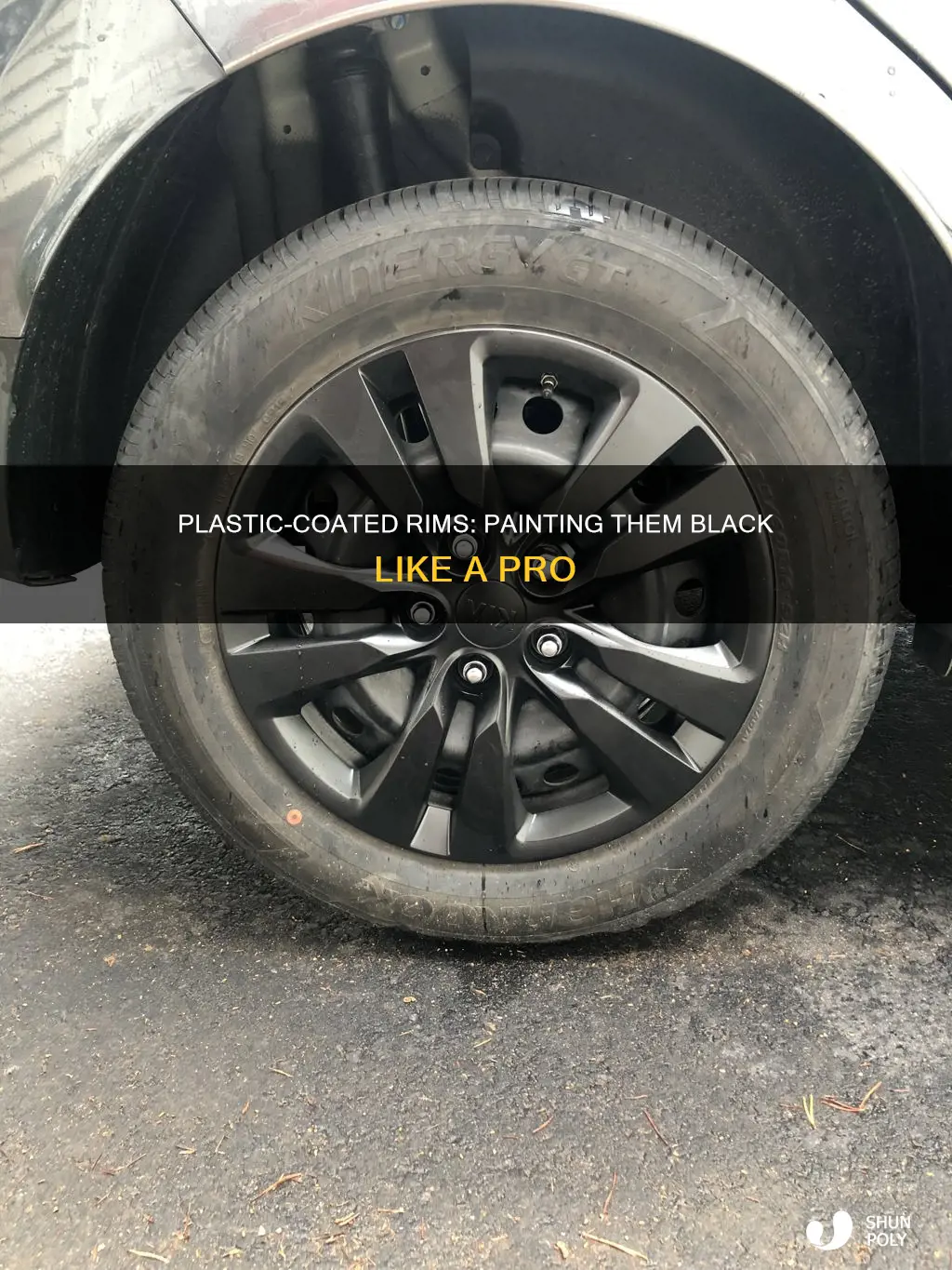 how to do plastic paint on rims black
