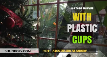 Crafting a Festive Snowman with Plastic Cups