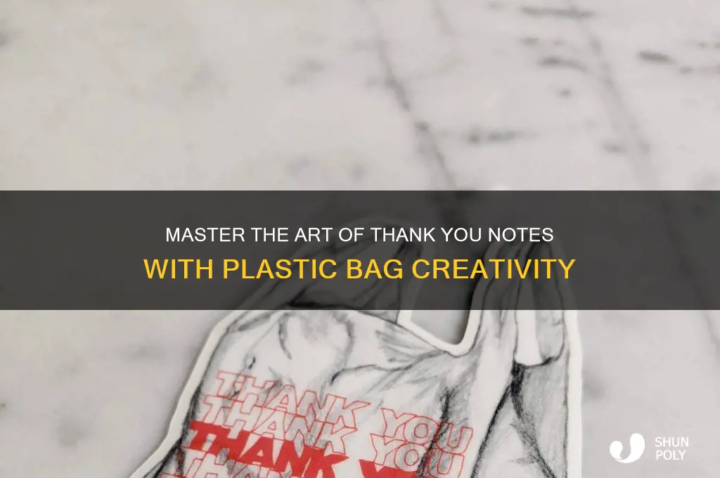 how to do thank you plastic bag style