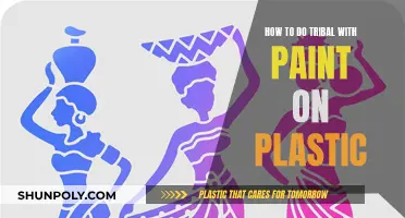 Creating Tribal Patterns with Paint on Plastic Surfaces