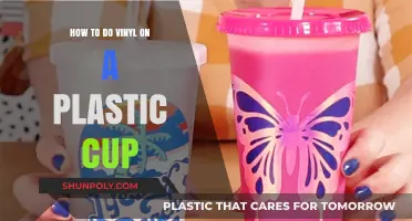 Crafting with Vinyl: A Step-by-Step Guide to Decorating Plastic Cups