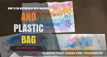Creative Watercolor Techniques: Using Markers and Plastic Bags for Unique Art