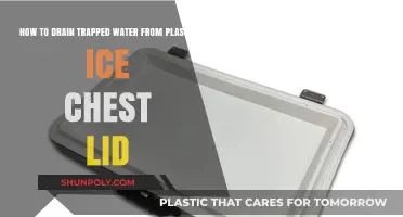 Efficiently Draining Trapped Water from Your Plastic Ice Chest Lid