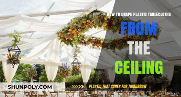 Creative Ceiling Draping: A Guide to Plastic Tablecloth Transformations