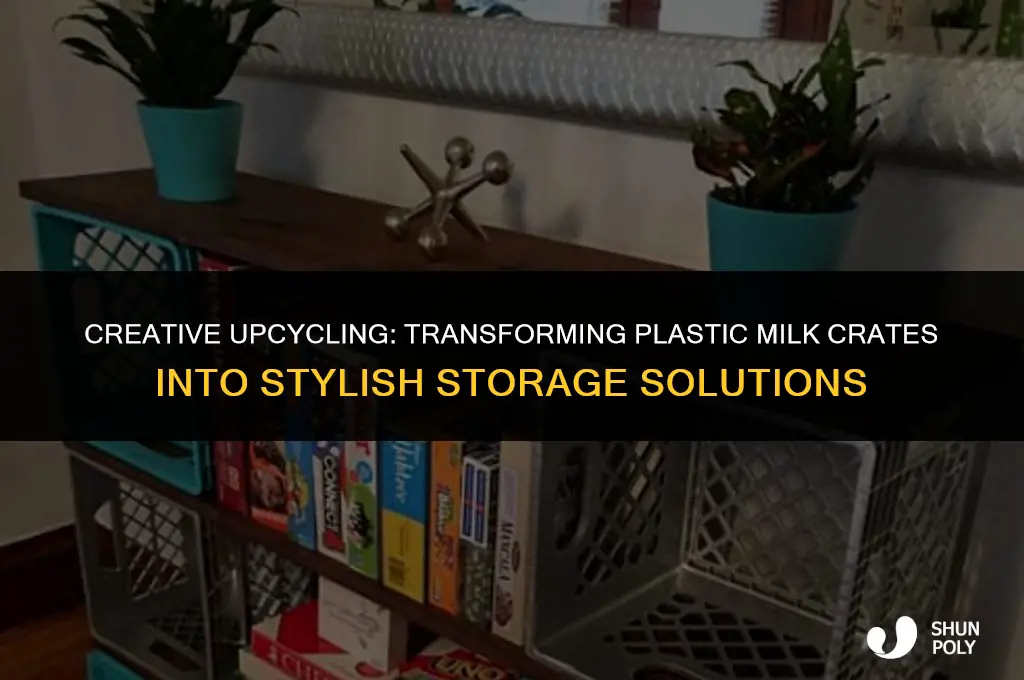how to dress up a plastic milk crate