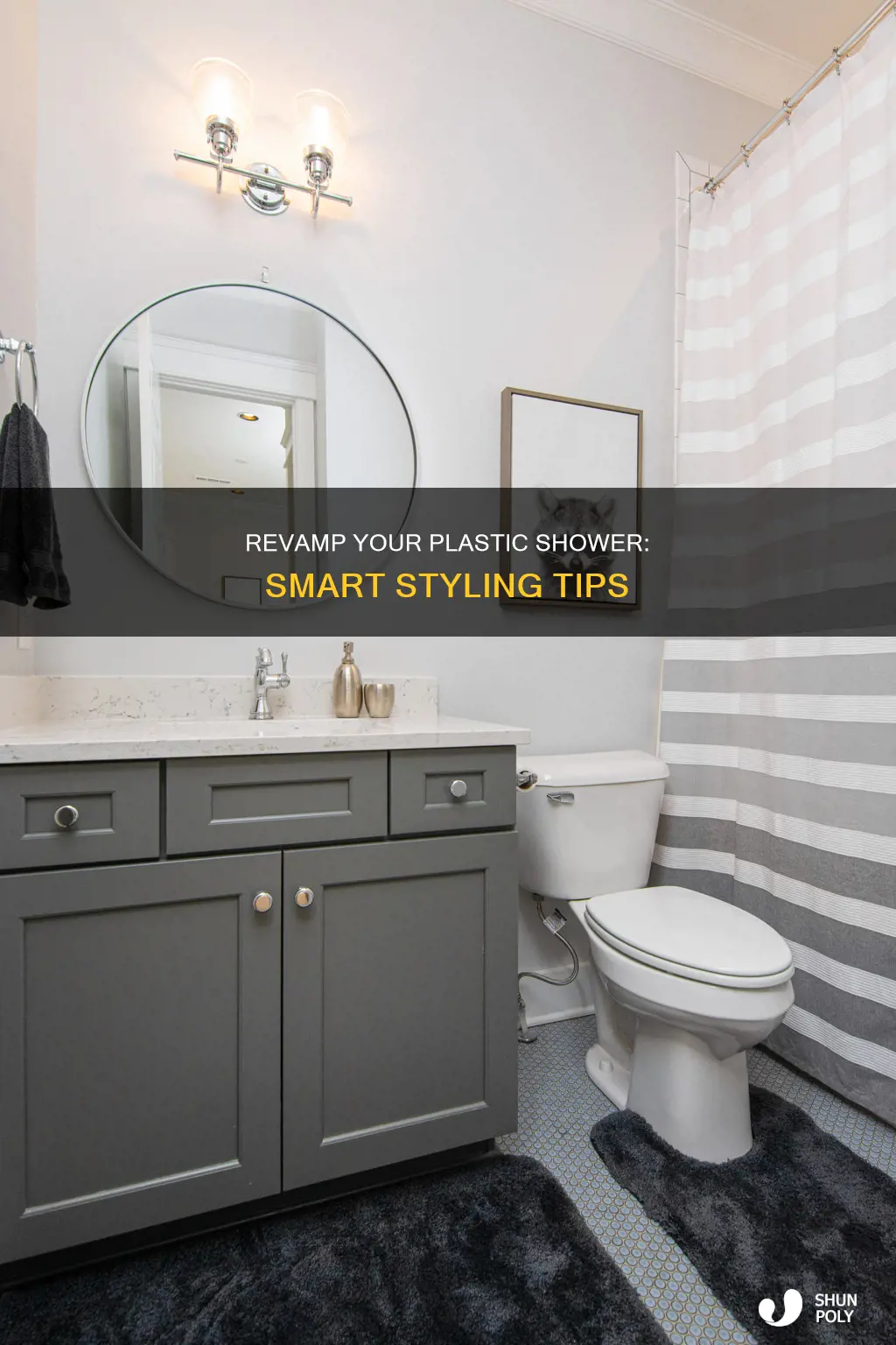 how to dress up a plastic shower