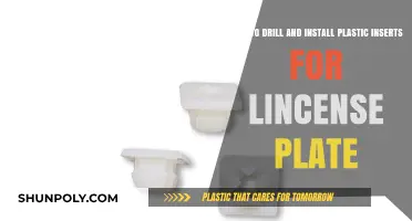 Drilling and Installing Plastic Inserts for License Plates: A Step-by-Step Guide