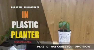 DIY Drainage: Drilling Holes in Plastic Planters Made Easy
