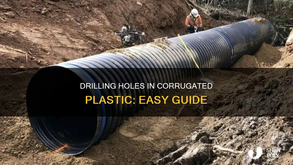 how to drill holes in corrugated plastic
