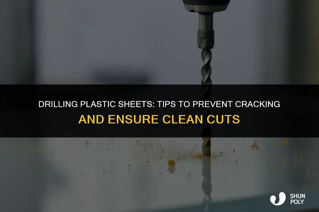 how to drill plastic sheet so it won