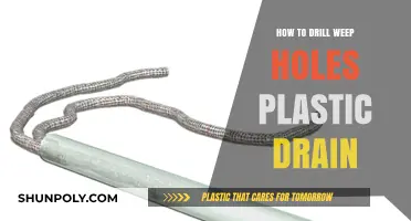 Drilling Weep Holes: Plastic Drain Maintenance
