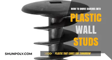 Mastering the Art of Driving Screws into Plastic Wall Studs