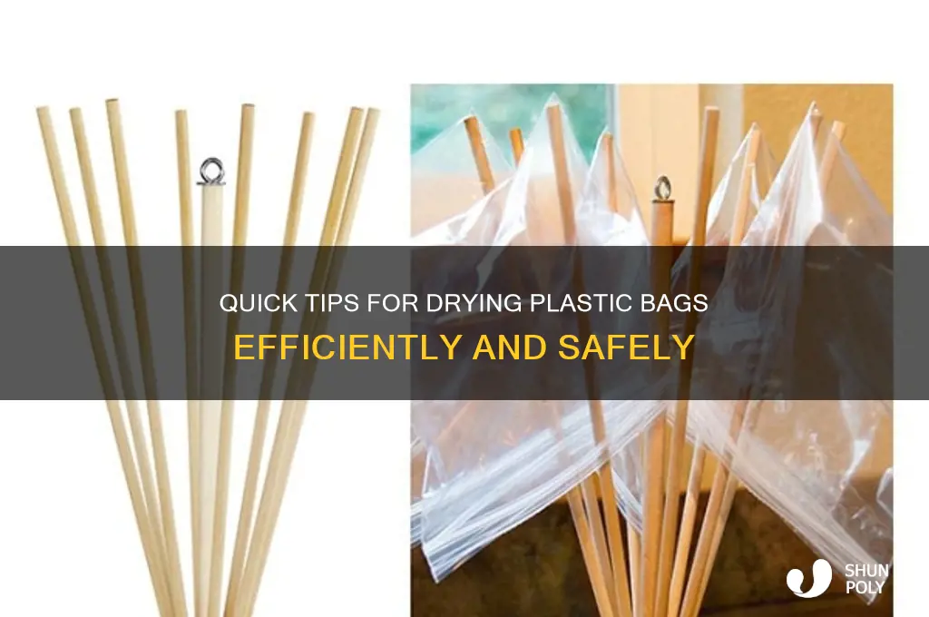 how to dry out plastic bags