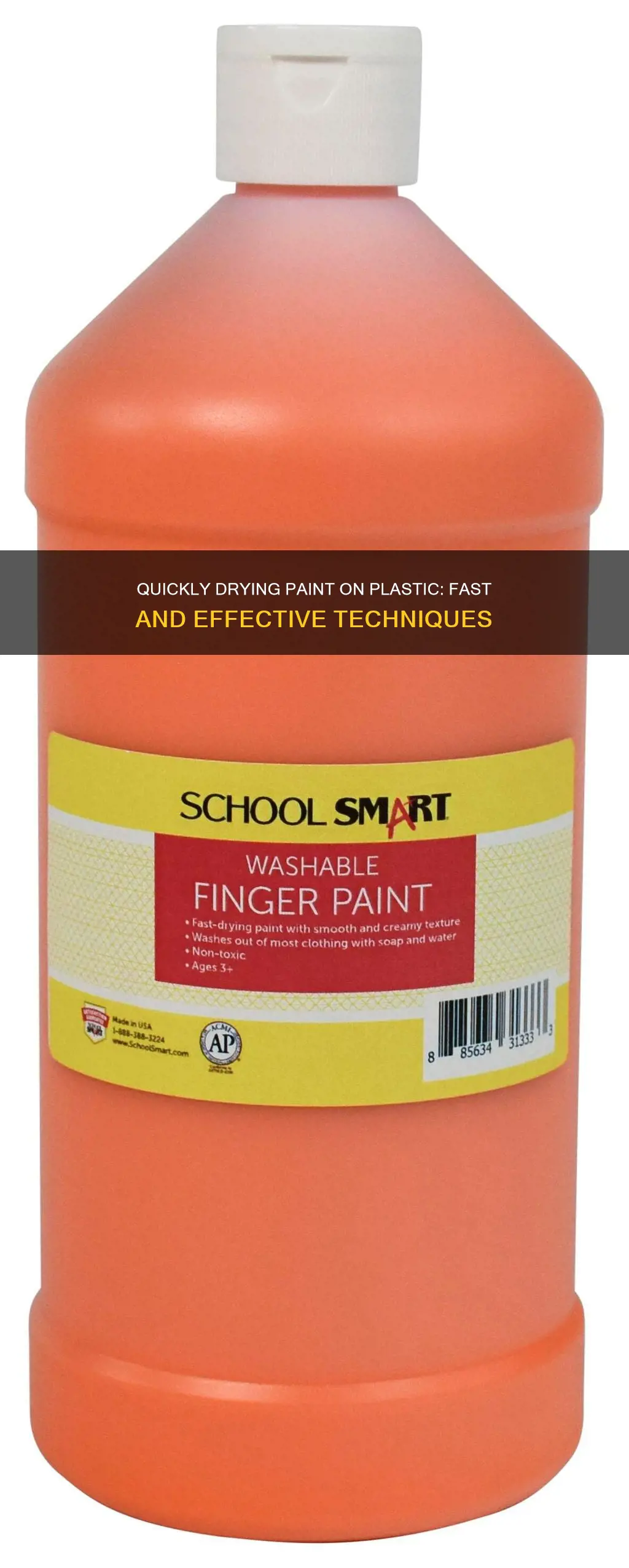 how to dry paint fast on plastic