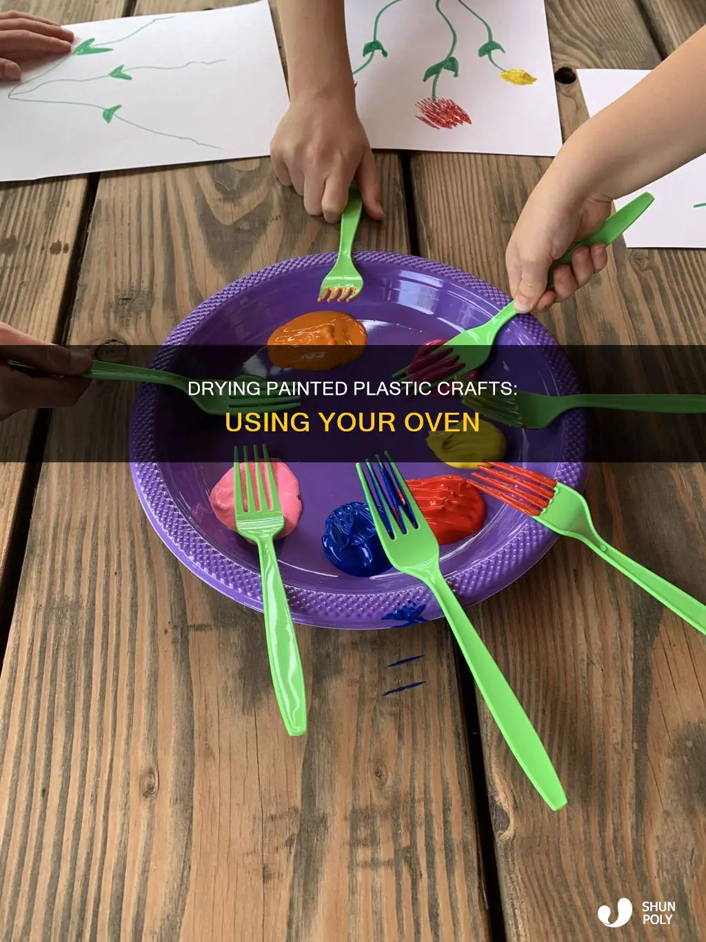 how to dry painted plastic crafts in the oven