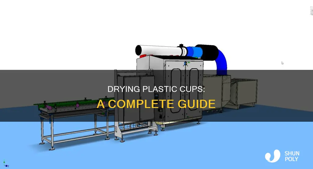 how to dry plastic cups completely