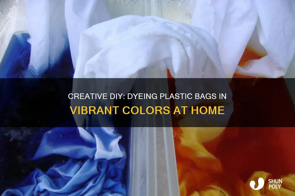 how to dye color plastic bags