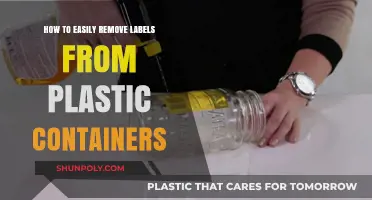 Quickly Remove Labels from Plastic Containers: Simple and Effective Methods