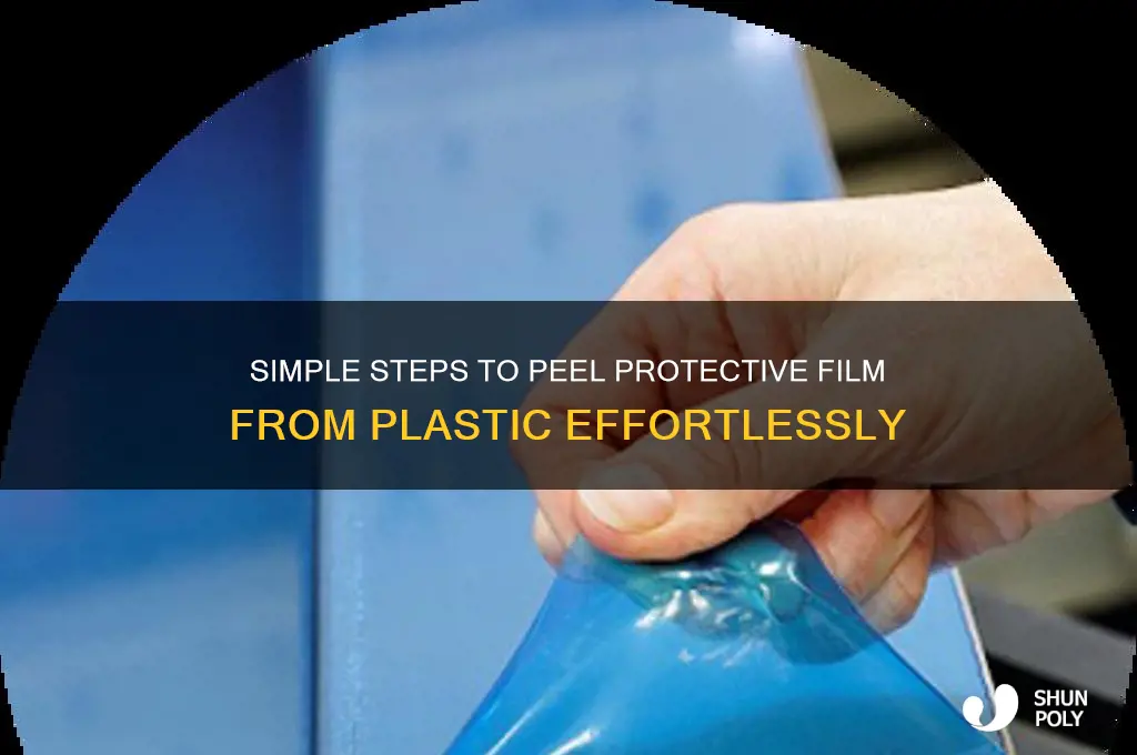 how to easily remove protective film from plastic