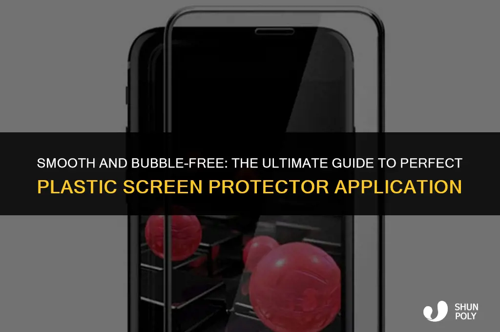 how to eliminate air bubbles in plastic screen protector