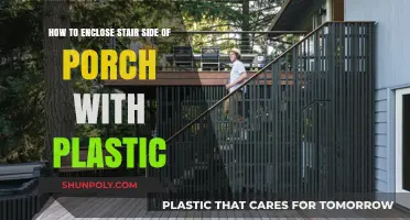 DIY Guide: Enclosing Your Porch Stair Side with Plastic