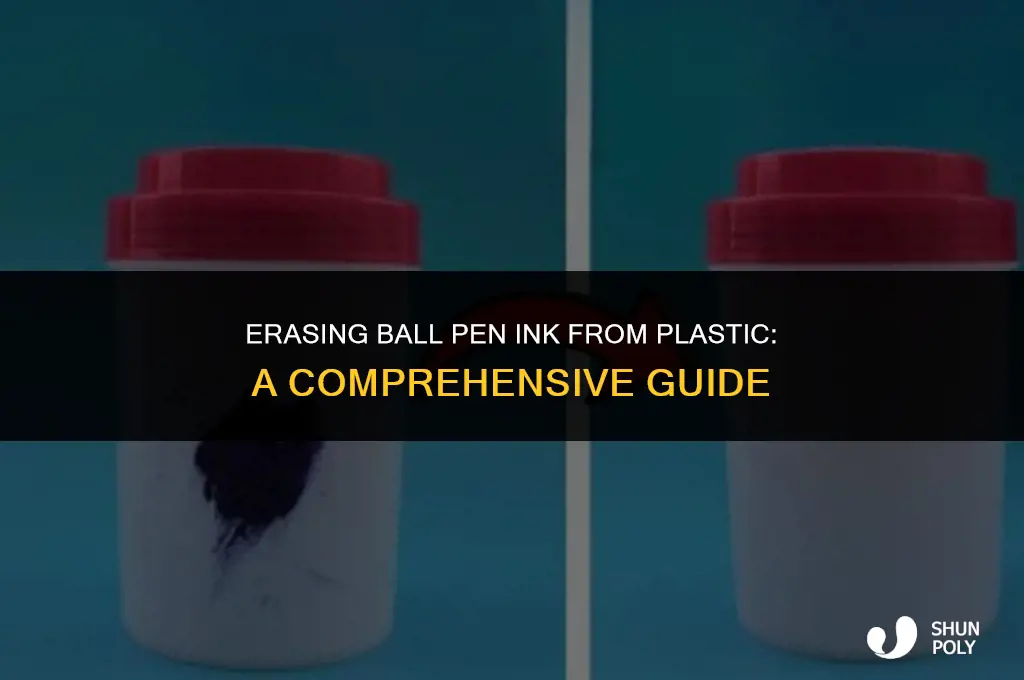 how to erase ball pen ink from plastic
